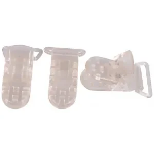 Infinity Hearts Hängselclips Plast Transparent 20mm – 3 st Erbjudandepris
