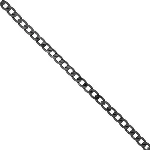 Fynd Infinity Hearts Kedja i Metervara Aluminium Gunmetal 12x8mm – 50cm