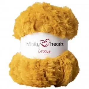 Beställ idag Infinity Hearts Crocus Pälsgarn 10 Currygul