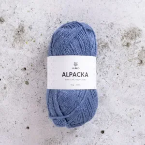 Nyhet Järbo Alpaca Garn 310 Blå Skiffer