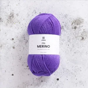 Järbo Fine Merino Garn 307 Lila Alium Extra rabatt