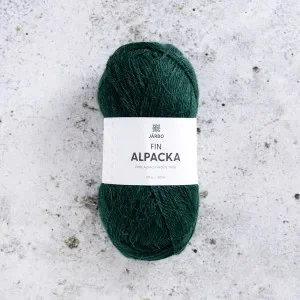 Endast idag Järbo Fin Alpaca Garn 163 Djupgrön