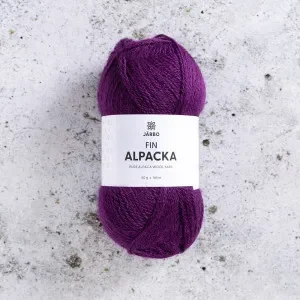 Kampanjpris Järbo Fin Alpaca Garn 174 Lila Katrinplommon