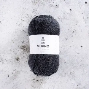 Beställ nu Järbo Fine Merino Garn 316 Grå Asfalt