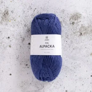 Billigare Järbo Fin Alpaca Garn 159 Marinblå