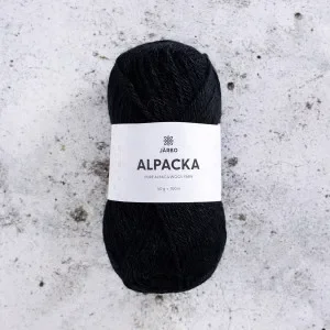 Säker betalning Järbo Alpaca Garn 305 Svart Korp