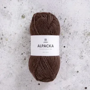 Billig Järbo Alpaca Garn 307 Brun Grankogle