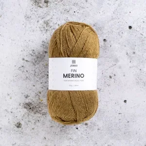 Populär Järbo Fine Merino Garn 323 Brun Tobak