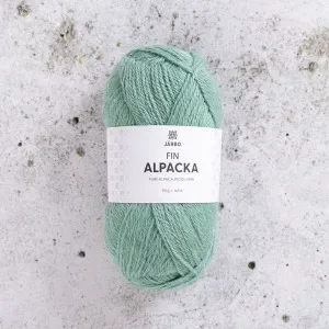 Säker betalning Järbo Fin Alpaca Garn 164 Mint Fröjd