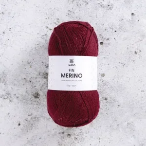Snabb frakt Järbo Fine Merino Garn 324 Rödvin