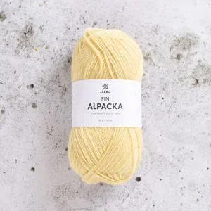 Järbo Fin Alpaca Garn 167 Gul Solstråle Extra rabatt