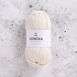 Nedsatt pris Järbo Alpaca Garn 300 Vit Mjölk