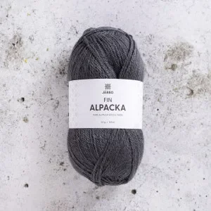 Fynd Järbo Fin Alpaca Garn 153 Grå Nattuggla