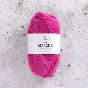 Fynd Järbo Fin Alpaca Garn 172 Rosa Rädisa