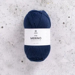 Lågt pris Järbo Fine Merino Garn 313 Blå Kväll