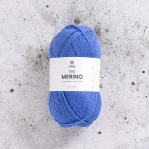 Järbo Fine Merino Garn 315 Blå Riddarsporre Sänkt pris
