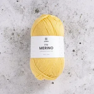 Lågt pris Järbo Fine Merino Garn 321 Gul Lemonad