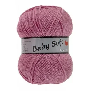Lägg i varukorgen Lammy Baby Soft Garn 730 Mörk Gammelrosa