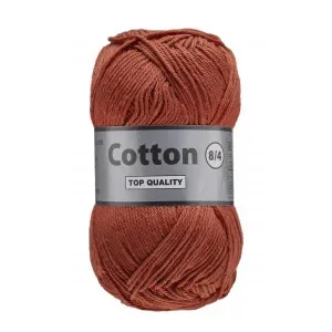 Lammy Cotton 8/4 Garn 859 Rödbrun risnedsättning