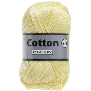 Begränsat antal Lammy Cotton 8/4 Garn 843 Ljusgul