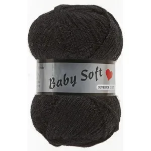 Populärt val Lammy Baby Soft Garn 001 Svart