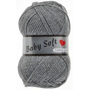 Lammy Baby Soft Garn 002 Grå Rabatt