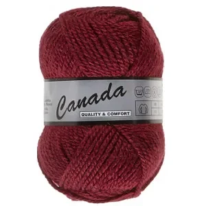 Premium Lammy Canada Garn Unicolor 018 Mörkröd