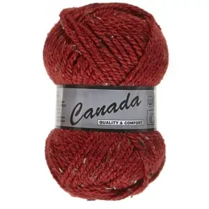 Sänkt pris Lammy Canada Garn Mix 440 Mörkröd/Beige/Brun