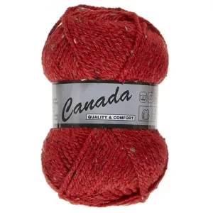 Lammy Canada Garn Mix 435 Röd/Beige/Brun Utförsäljning