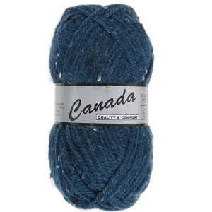 Kampanjpris Lammy Canada Garn Mix 464 Petrolblå/Natur/Brun