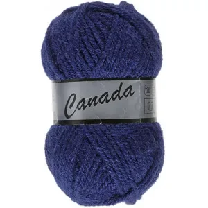 Lammy Canada Garn Unicolor 860 Mörk Kungsblå Rabatter