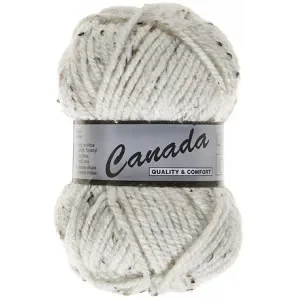 Lammy Canada Garn Mix 405 Vit/Svart Nedsatt pris