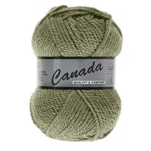 Lammy Canada Garn Unicolor 076 Ljus armégrön Fynd
