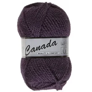 Lammy Canada Garn Unicolor 084 Mörklila Snabb frakt