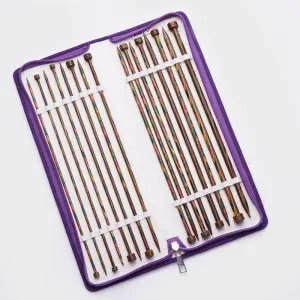 Populär KnitPro Symfonie Stickor / Jumperstickor – set Björk 30 cm 3,5-8 mm 8 storlekar