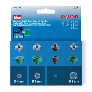 Prym snörring 4,5 och 8 mm Populär