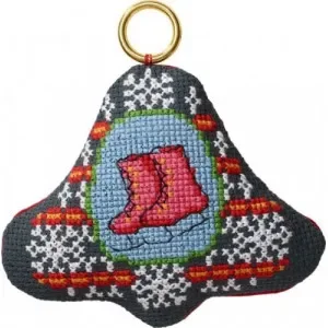Permin Broderikit Skridskor i klocka 9x8cm Utförsäljning