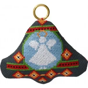 Permin Broderikit Ängel i klocka 9x8cm Nyhet