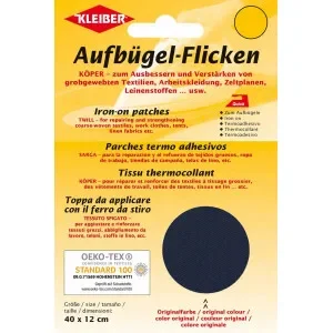 Endast denna vecka Kleiber Strykmärke/Reparationslapp Bomull Marinblå 40x12 cm – 1 st