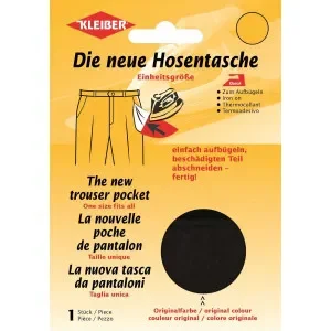 Kleiber Reparationsficka till Byxor Svart 23x18,5 cm – 1 st Lågt pris