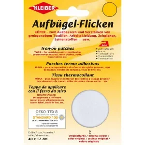 Begränsad tid Kleiber Strykmärke/Reparationslapp Bomull Vit 40x12 cm – 1 st