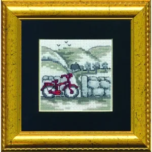 Endast idag Permin Broderikit Cykel 11x11cm