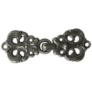 Kampanj Hyskor/Hakar Antik Silver 6cm – 1 par