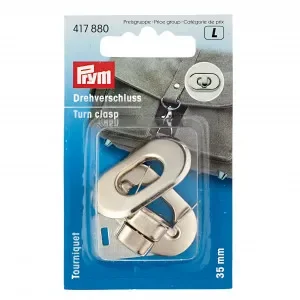 Prym Vridlås/Väsklås Mjukt Stål Silver 35x20mm – 1 st Beställ nu