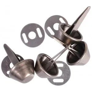 Fri frakt Prym Väskfötter Metall Antik Silver Ø15mm – 4 st