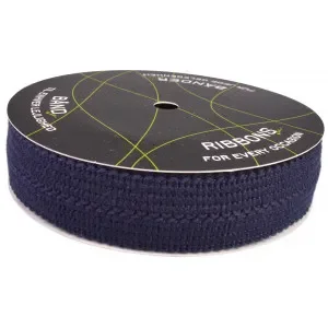 Nedsatt pris Stickat Fållband 25mm 09 Marinblå – 5m