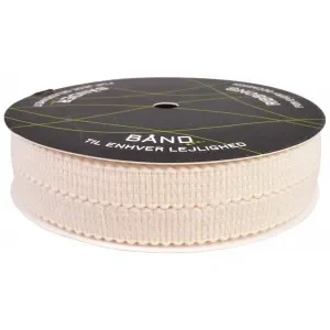 Stickat Fållband 25mm 01 Natur – 5m Lägg i varukorgen