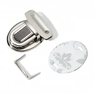 Prym Klicklås/Väsklås Mjukt Stål Silver 26x35mm Endast denna vecka