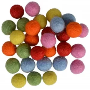 Filtkulor 10mm Ass. Sommarfärger – 30 st Snabb frakt