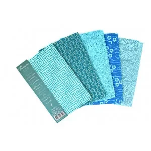Tissu de Marie Fat Quarter Turkos 50x57cm – 5 st. Erbjudandepris